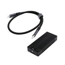Usb Type-C 3 to M.2 Nvme SSD Hard Drive Enclosure 40gbps Supports M.2 M Key and M.2 B & Mkey Nvme