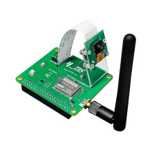 HR01 WiFi HaLow Module Pi-CamLow for Raspberry Pi HAT 5MP Camera 2KM Range 32.5Mbps Mesh Networking