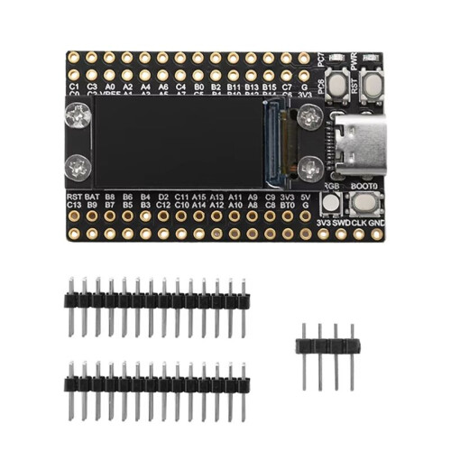 Dual Type-C STM32F103RCT6  Microcontroller Development Board with 0.96Inch Lcd Screen and Flash Minimum System Board