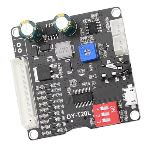 DC6-35V10W/20W Voice Mp3 Playback Control Module Trigger Audio Module Supports USB Flash Drive TF Card DY-T20L Micro-USB 1
