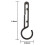 100Pcs Helmet Clips for  Light Lamp,Hard Hat Accessories, Light Hook, Hard Hat Light Clips, Light Lamp Clips 4