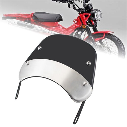 Motorcycle Windshield Wind Deflector Windscreen for  CT125 CT 125 Super Cub 2020-2021(Black) 1