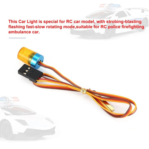 LED Lamp Strobing-Blasting/Flashing/Rotating Light for 1/10 RC Model Car 1:14  Tractor RC Engineering Truck, 2
