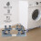Washing Machine Holder Universal Stand Fridge Stand Movable Refrigerator Base Adjustable Base for Dryer Refrigerator 3