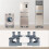 Washing Machine Holder Universal Stand Fridge Stand Movable Refrigerator Base Adjustable Base for Dryer Refrigerator 2