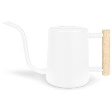 Vattenkanna InomhusväXter, 35 Oz/1000 Ml Vattenkanna i Metall i Rostfritt StåL med LåNg Pip för Inomhushus Vit