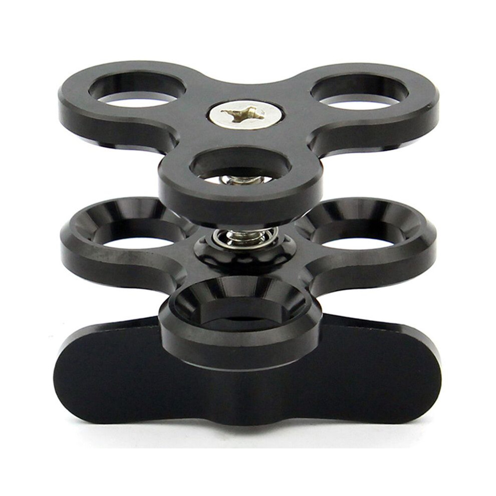 Aluminum Alloy Joint Arms 3 Section Joint Clamp Mount Fill Lamp Holder For Diving Underwater Photography Accessory For Light/Black 4712355564552