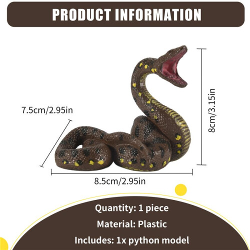 Children'S Toy Snake Model Simulation Reptile  Python  Python Wild Animal Snake Model 2