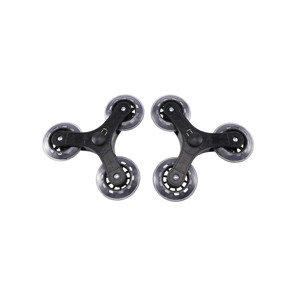 2Pcs/Set Black Shopping Cart Trolley Caster Luggage Suitcase Roller Replacement Wheel Pulley Sliding Roller Wheel Accessories 4713048149612