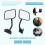 Doors Off Mirrors For   Tj, Jk, Lj Quick Release Side Mirrors Black 2Pack 6