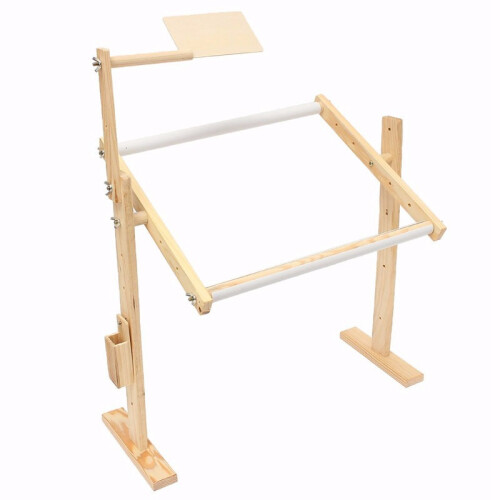 Adjustment Solid Wooden Frames Tabletop Crossstitch Embroidery Floor Stand For Needlework Sewing Handmade Tools  Stitch Bracket 2
