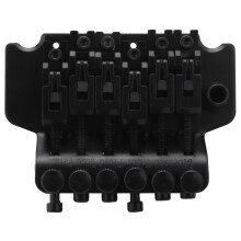Electric Guitar Tremolo Bridge Assembly Double System Parts 2 Point St Strat Style Guitar Tremolo Bridge Locking System (Black)