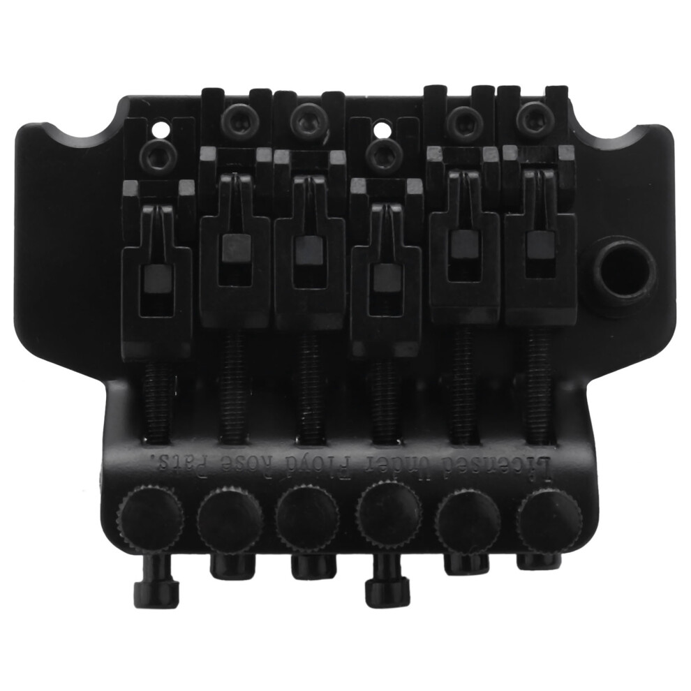 Electric Guitar Tremolo Bridge Assembly Double System Parts 2 Point St Strat Style Guitar Tremolo Bridge Locking System (Black) 4711177240354