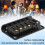 Hardtail Guitar Bridge Body Through per 6 Parti Elettriche Nero 6