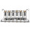 Hardtail Guitar Bridge Body Through for 6 String Electric Parts Silver 3