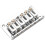 Hardtail Guitar Bridge Body Through for 6 String Electric Parts Silver 4