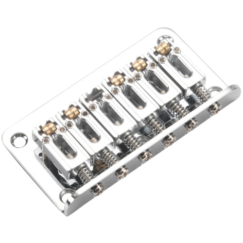 Hardtail Guitar Bridge Body Through per 6 Corde Parti Elettriche Argento