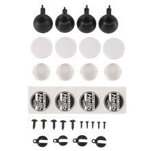 4Pcs RC Car Round LED Light Cover for 1:10 HSP RC Car Axial SCX10 for -4 RC Crawler Lampshade Model Toy Parts