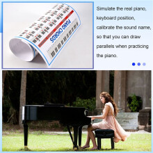 Klavier Chords Chart Tasten Musik Grafik ÜBungs Poster Stave Piano Chord Praxis Diagramm 88 Tasten AnfäNger Klavier Griff Tabelle GroßE GrößE