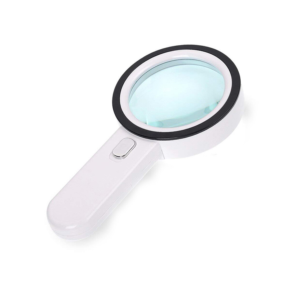 Light Magnifying Glass 20X, Large Magnifier With Led Illuminated Handheld, Premium High Power Magnifying Glass For Reading Books, Seniors, Macular