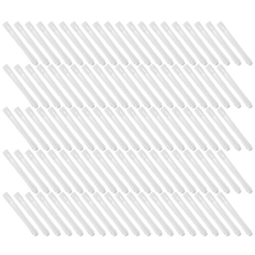 Provetta Da Laboratorio nel Plastica Trasparente Da 100 Pezzi con Tappo 12X100Mm