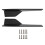 Side Skirts Fits Universal Vehicles Black 450mm Exterior Side Bottom  Extensions Splitter Lip Car Diffusers(Gloss Black) 1
