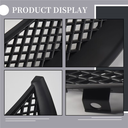 Black Mesh ABS Front Hood Grille Grill for   JDM Type R 2001-2003 2