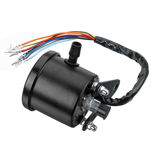 Universal Motorcycle Dual Odometer KMH Speedometer Gauge Meter LED Backlight Tachometer