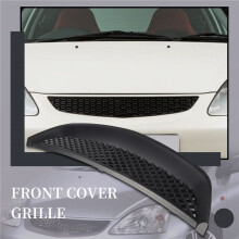 Black Mesh ABS Front Hood Grille Grill for   JDM Type R 2001-2003