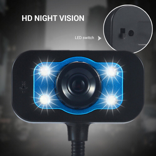 Web Camera USB High Definition Webcam 4 Led Web Cam with MIC Desktop for Skype Youtube Computer PC Laptop 2