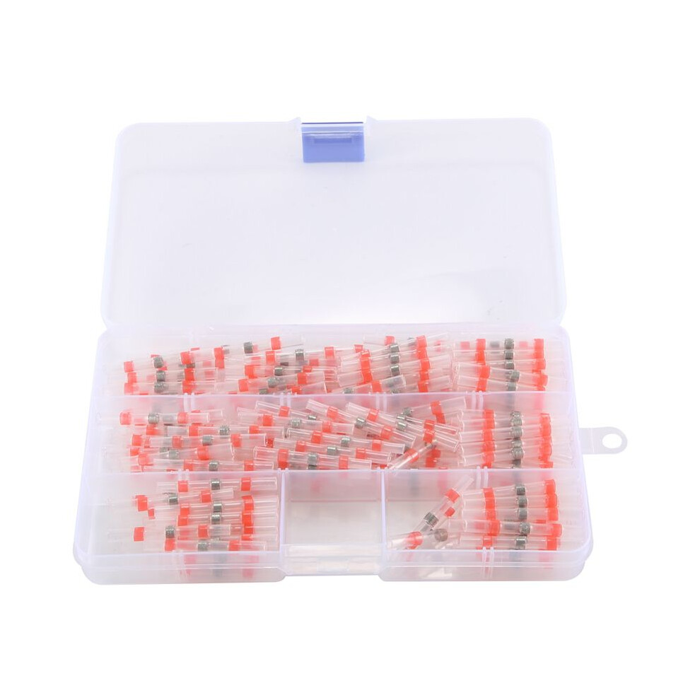 200Pcs 22-18 Awg Red Solder Seal Wire Connectors Heat Shrink Butt Connectors, Waterproof And Insulated Wire Terminals 6031949368986