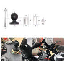 Motorcycle Phone Camera Holder Navigation Grips Bracket Adjustable for R1 R6 -S1000RR F5 CBR650F