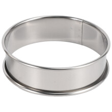 Double Rolled Tart Rings Stainless Steel Round Muffin Rings Metal Crumpet Rings Molds for Making Crumpet,Tart,Muffin 12