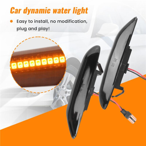 Led Dynamic Turn Signal Light Side   Sequential Blinker Lamp for - 1 3 5 X Series E46 E60 E82 E90 2