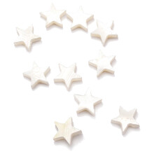 10Pcs Pearl Shell Fret Inlay Markers Star Shaped Guitar Fretboard Dots for Guitar Ukulele Banjo Mandolin Decoration