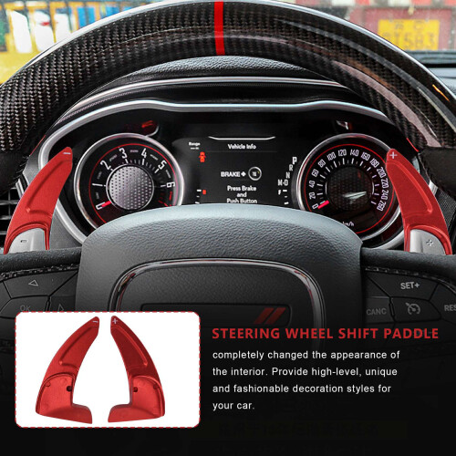 For  Challenger Charger Durango 2015-2020 Steering Wheel Shift Paddle+Emblem Kit+Air Conditioner  CD Button 1