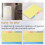 Sticky Notes Divider Sticky Notes Tabs ,Tabbed Self-Stick Lined Bright Colors Notepad, 4X6Inch,2 Pcs 120 Index Notes 5
