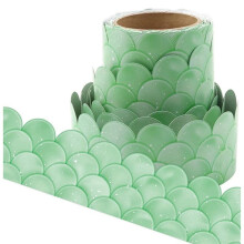 20M Ombre GrüNe Jakobsmuscheln Bulletin Board Borders Regenbogen Gerade Grenzen Klassenzimmer oder Hause Schule Dekoration