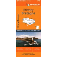 Brittany Michelin Regional Map 512 by Michelin Other Book