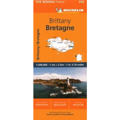 Brittany Michelin Regional Map 512 by Michelin Other Book
