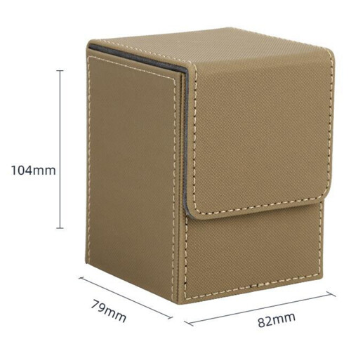 Card Case Deck Box Sleeved Cards Deck Game Box for  Binders: 100+, Black 2