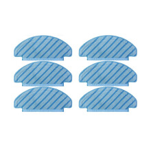 6 PièCes Chiffons de Vadrouille Lavables pour Deebot T8 MAX/T8 AIVI/T9 MAX/T9 AIVI Robot Aspirateur PièCes de Chiffon de Vadrouille