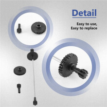 Steel Metal Driving Gear Reduction Gear Central Drive Shaft for  284131 K969 K989 P929 1/28 RC Car Upgrade Parts