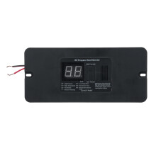 Large Black RV Propane Gas Detector 85dB Alarm, 16.2cm