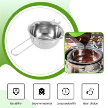 Paquet de 2 Fondoirs à Double ChaudièRe avec Spatule en Silicone pour Beurre pour Fromage au Beurre et Bonbons au Chocolat (400 Ml et 600 Ml)