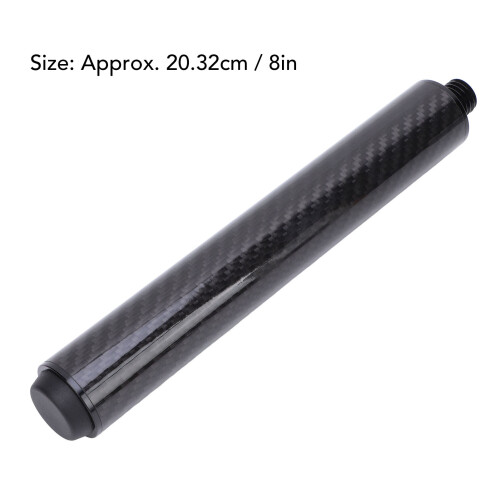 Carbon Fiber Pool Cue Extension 8in Billiard Bumper Accessory 1