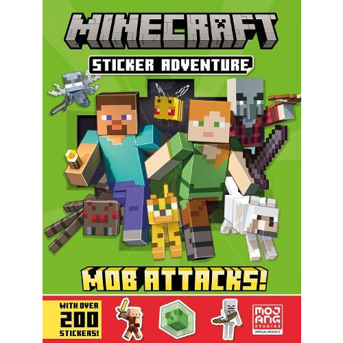 Minecraft Sticker Adventure Mob Attacks by Mojang AB Paperback Book