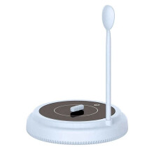Agitatore per Latte Magnetico Ricaricabile Frullatore per Caffè Elettrico Shaker per Latte per Bambini Decanter per Vino Intelligente (Azzurro Cielo)