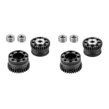 Kit de 2 Engrenages D'Extrudeuse pour   , Engrenage D'Entraînement à Filament Entièrement Métallique, Revêtement DLC Nickelé, Haute