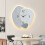 Nordic Wall Clock Home Decor Non Ticking Simple Wall Decor Decorative Clock D 4